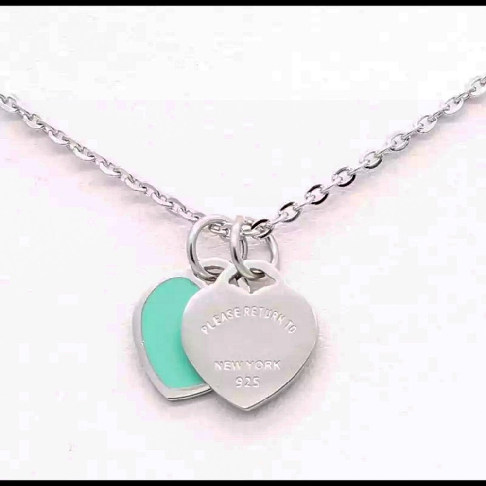 Silver Heart Logo Pendant Necklace